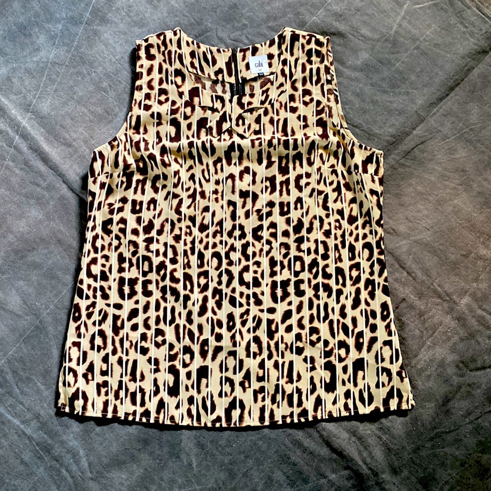 Cabi animal print sleeveless top